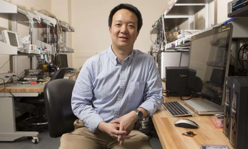 Zhanpeng Jin led a research team to create a new encryption method using a person’s heartbeat. / Credit: Binghamton University