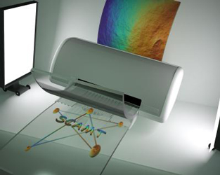 Example of printing inket-holograms. Image Credit: ITMO University