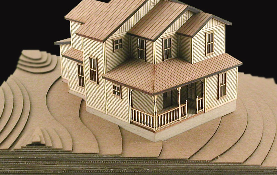 Figure 1: A 3D architectural model achieved with laser cutting. Source: Epilog Laser