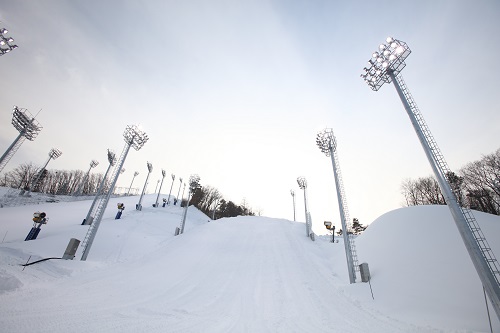 The ski and snowboarding area has been installed with LED lights. Source: Philips 
