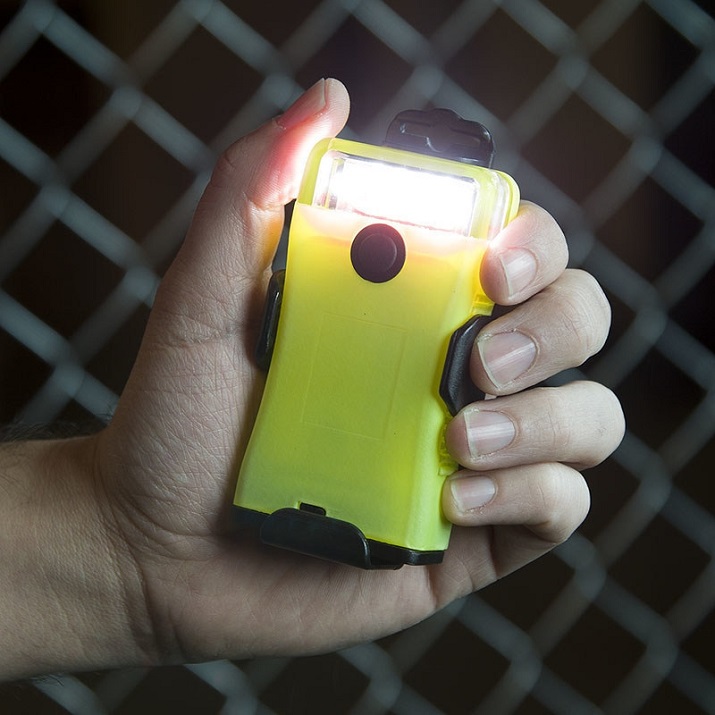 The Scout utility light can be handheld or worn on a belt, strap, pocket, bag or backpack. Source: FoxFury Lighting Solutions    