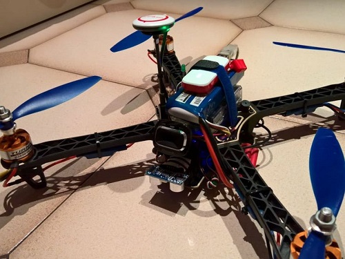 A drone using Raspberry pi and Windows 10. (Source: Hackster.io)