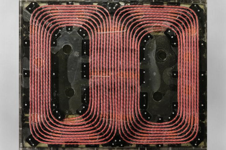 Computer simulations were used to design coils that generate the magnetic field required for wireless power transfer. Source: ORNL