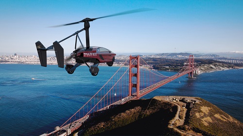 The PAL-V Liberty flying car that will be shown at the Geneva Motor Show. Source: Pal-V