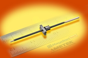 An anti-backlash lead screw assembly is now offered on the Micro Series 2 mm diameter screws. (Source: Haydon Kerk)