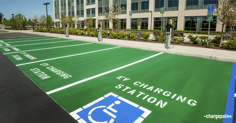 Fast charging stations will be critical to gain consumer acceptance of EVs and to get cars back on the road quickly. Source: ChargePoint 