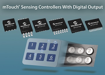 The 2-, 5-, and 8-channel controllers are designed to replace mechanical buttons with a digital output.