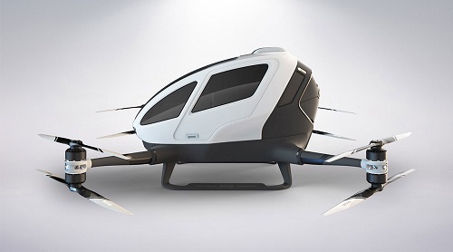 The EHANG 184 autonomous aerial vehicle. Source: EHANG