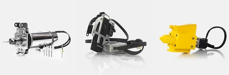 Interchangeable tool heads allow the ZMorph personal fabricator to perform 3-axis milling, laser cutting/engraving, and 3D printing in plastic, silicon, ceramic or chocolate. (Source:  ZMorph.)