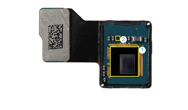 The DepthVision camera component inside the Samsung Galaxy S20 5G Pro. Source: Omdia