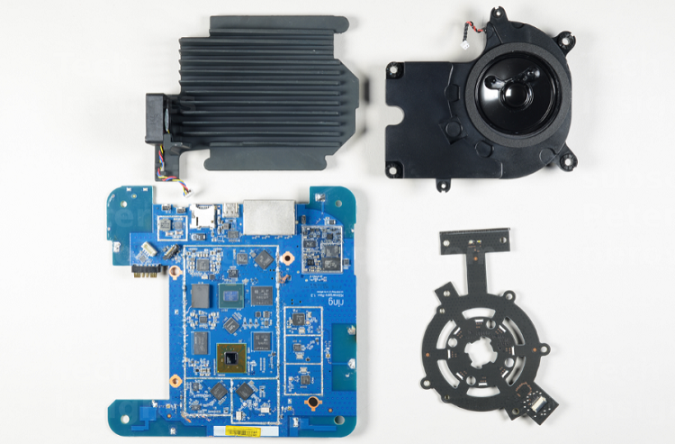 The main components of the Ring Alarm Pro Base Station. Source: TechInsights