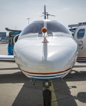 NLR Cessna Citation research aircraft equipped with nose boom. (Source: NLR)