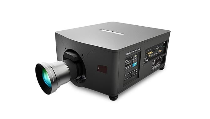 Two stacked M 4K25 RGB pure laser projectors will be among the lineup. Source: Christie Digital