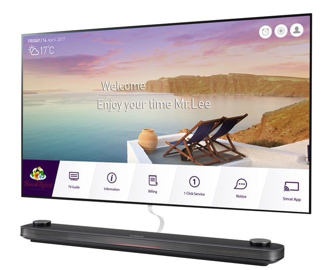 The LG OLED Wallpaper Hotel TV (Source: LG Electronics)