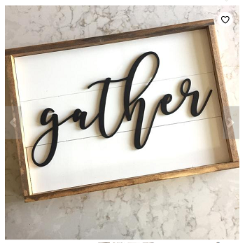 Figure 2: This is one of the laser-cut signs for sale at Lindsay Funk&rsquo;s Etsy shop. Source: The Confetti Home