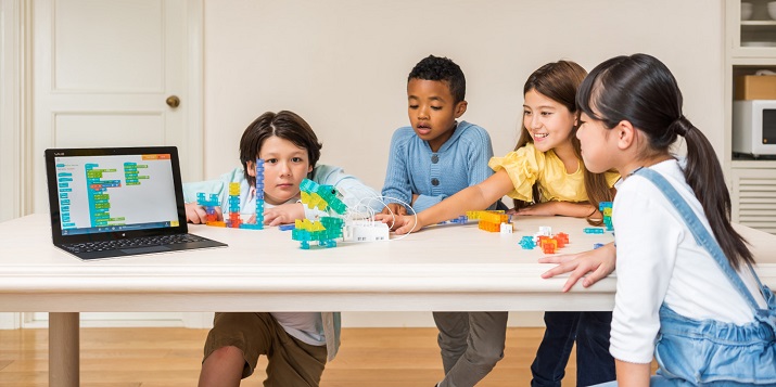Through blocks, electronic components and software Sony’s KOOV kit teaches kids coding through play and creation. Source: Sony  