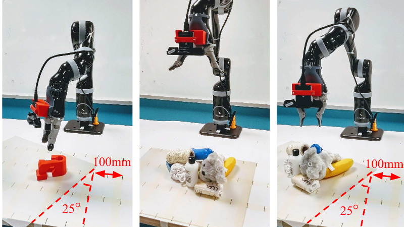 The robot using grips with the new method. Source: QUT