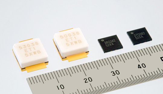 The GaN-HEMT devices can be used to increase the data volume in base transceiver stations. (Source: Mitsubishi) 
