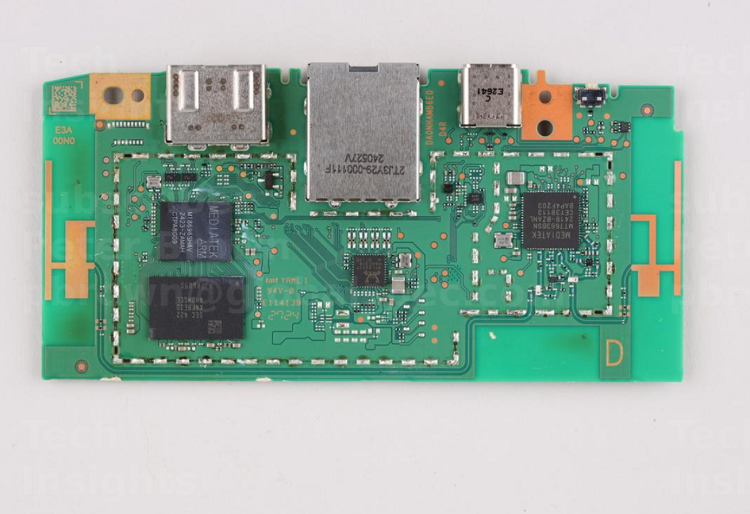 The main board found inside the Google TV Streamer 4K. Source: TechInsights
