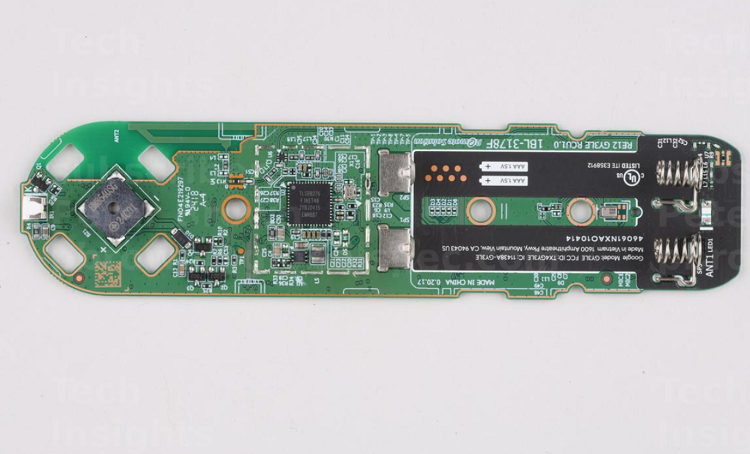 The remote-control board found inside the Google TV Streamer 4K. Source: TechInsights 