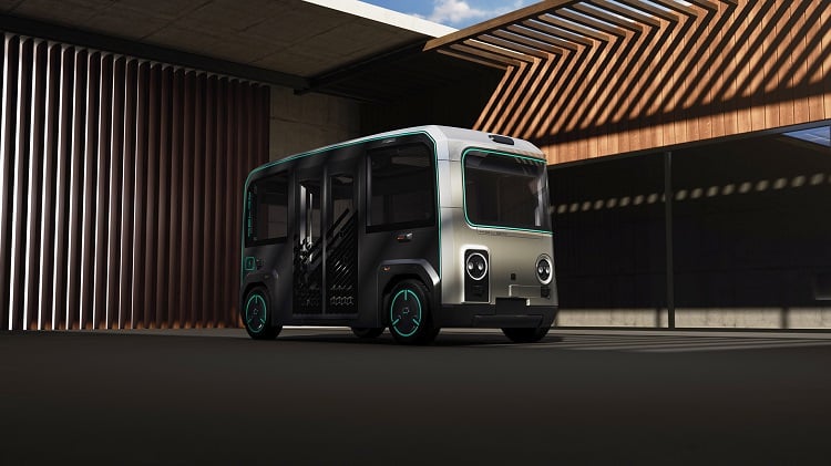 Holon is a new concept shuttle that would be electric, autonomous and be used for ride-hailing or ride-sharing. Source: Holon 