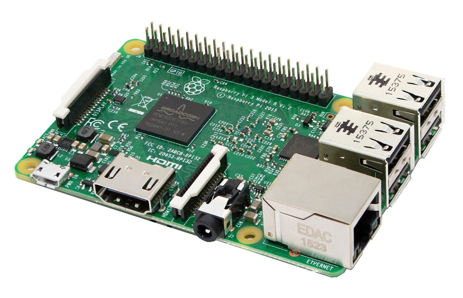 The Raspberry PI 3 Model B. (Credit: Raspberry PI Foundation)