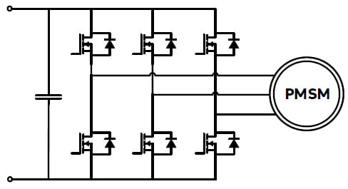 Figure 3: Two-level SiC MOSFET converter schematic. Source: ABB