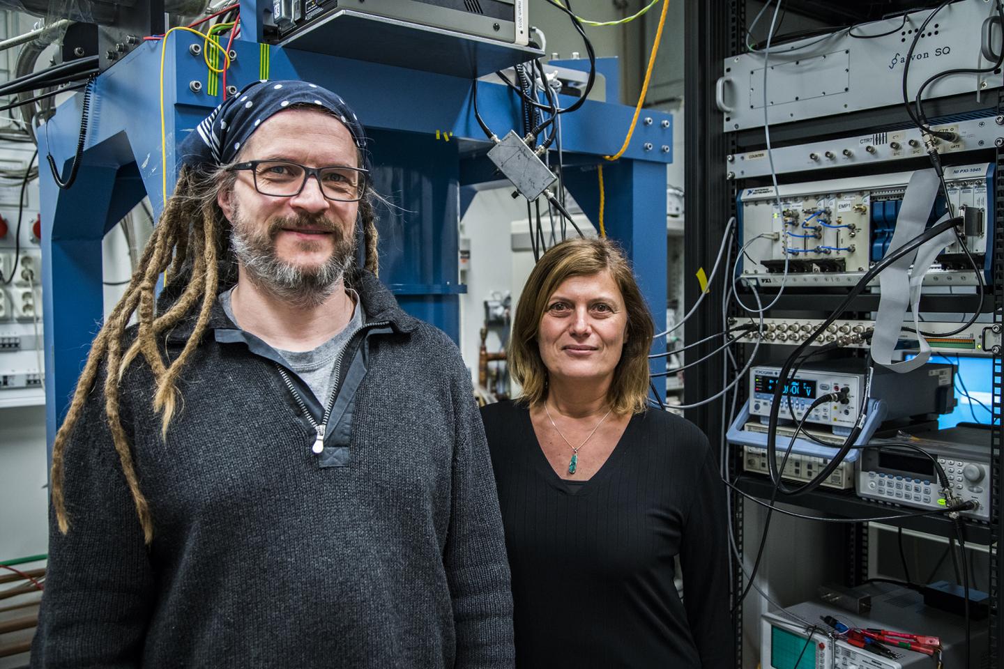After an intensive period of analyses the research team led by Professor Floriana Lombardi, Chalmers University of Technology, was able to establish that they had probably succeeded in creating a topological superconductor. (Source: Johan Bodell/Chalmers University of Technology)