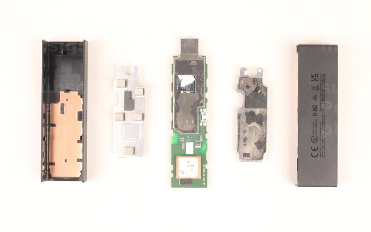 The main components found inside the Amazon Fire Stick 4K streaming media player. Source: TechInsights