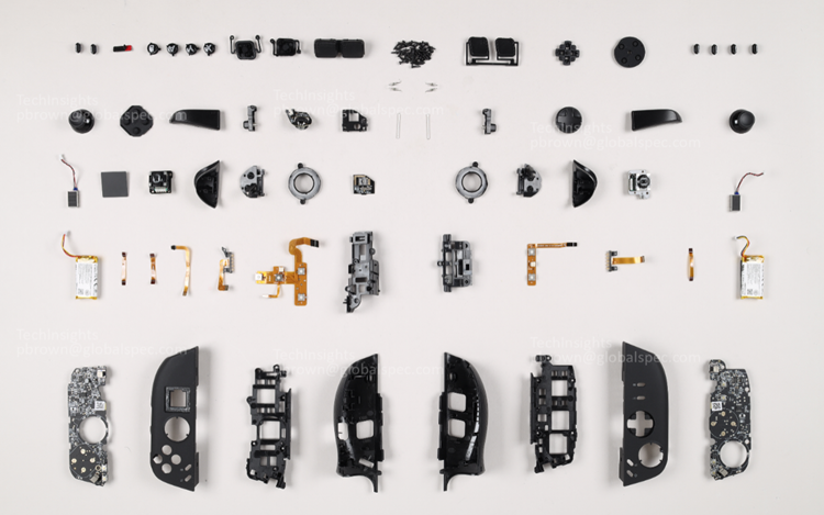 Some of the electronic components found on the Lenovo Legion Go 2. Source: TechInsights