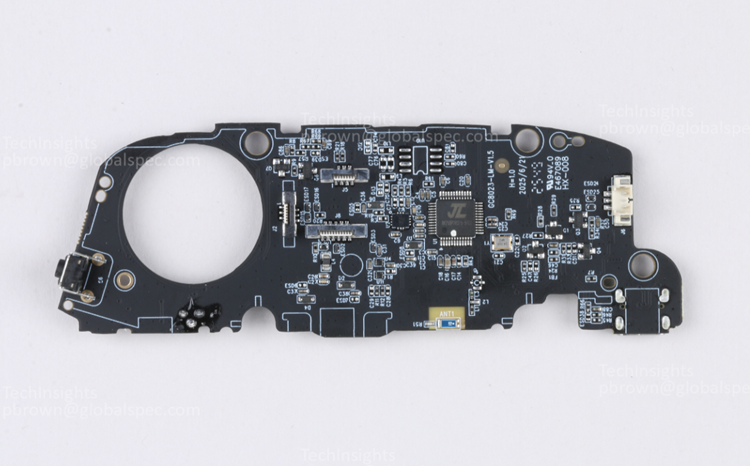 The electronic components found on the left controller board of the Lenovo Legion Go 2. Source: TechInsights
