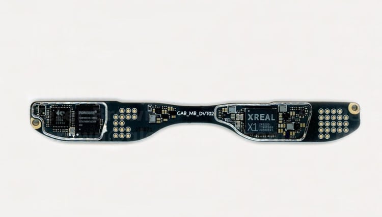 The main board found inside the XREAL ONE Pro AR smart glasses. Source: TechInsights