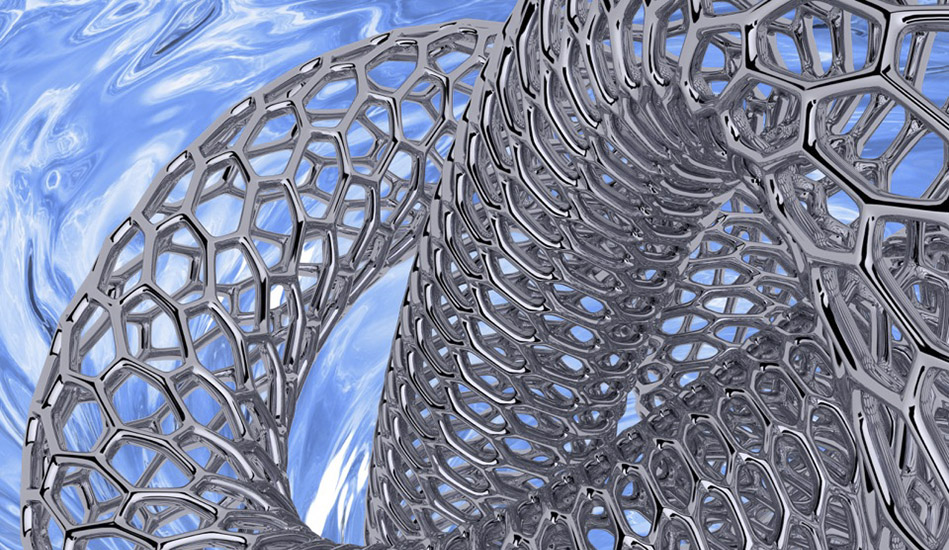 Artistic rendering of a metallic carbon nanotube being pulled into solution. Source: Photo by Alex Adronov/McMaster University 
