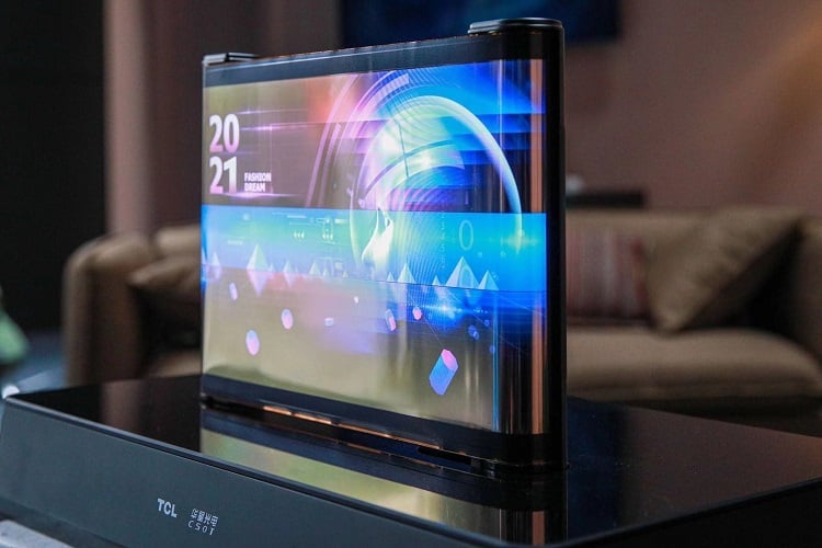 While just a prototype, TCL showed off a massive rollable tablet and the display technology could be used for even bigger displays. Source: TCL
