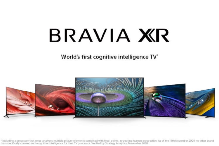 The new Bravia line from Sony includes a cognitive processor that separates the TV into different zones and focuses on the most important parts. Source: Sony