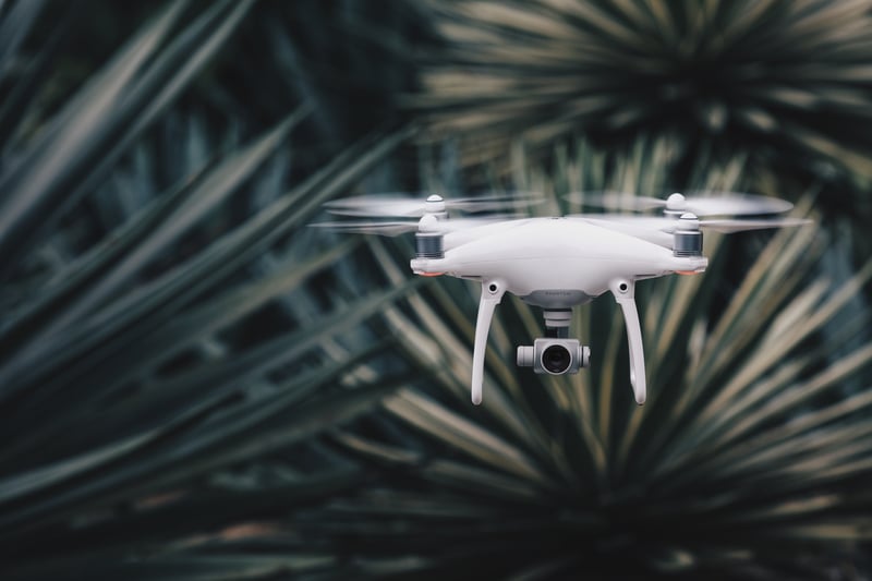 Commercial drones come in a variety of shapes and sizes, each with a varying degree of different technologies inside. Source: DJI