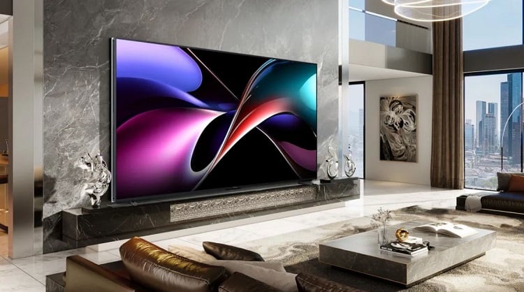 The Hisense micro RGB TV will expand its lineup beyond its large 135-inch that was launched at CES last year. Source: Hisense