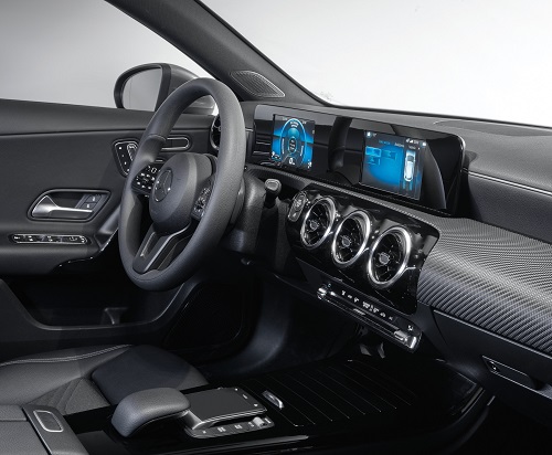 The first generation of Visteon's SmartCore cockpit in the Mercedes-Benz A Class. Source: Visteon