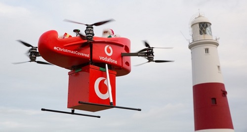The test opens the door to future deliveries using 5G. Source: Vodafone