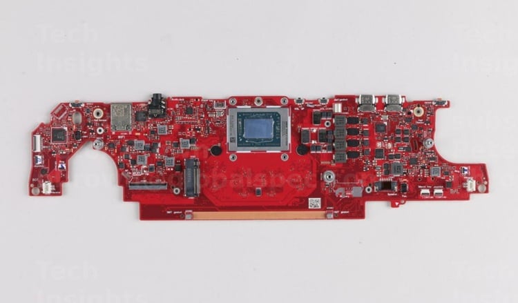 The main board found inside the ASUS Rog Ally X. Source: TechInsights 