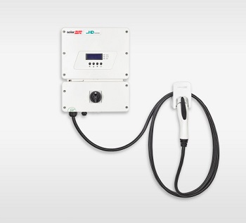 The inverter-integrated EV charger. Image credit: SolarEdge