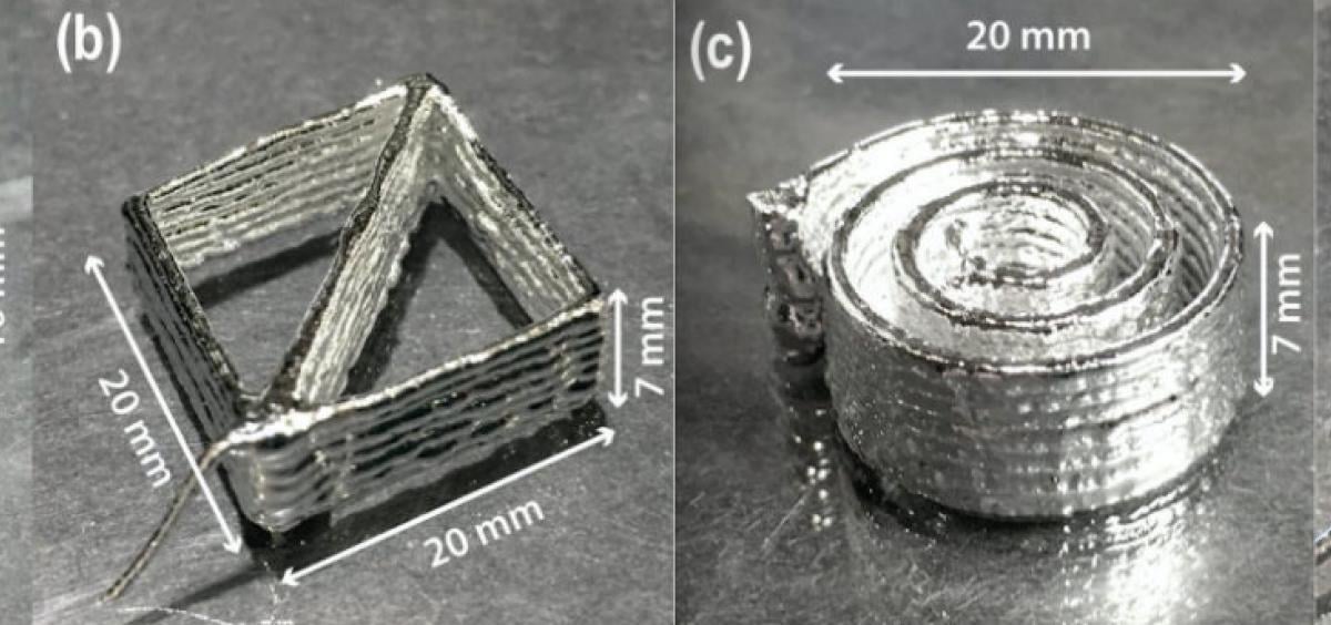 The 3D printed flexible electronics used this method (Source: Dogan Yirmibesoglu)