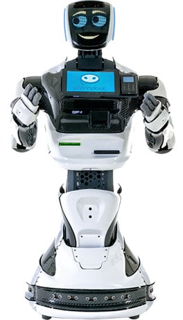 Promobot is targeted for businesses to greet guests and give information. Source: Promo