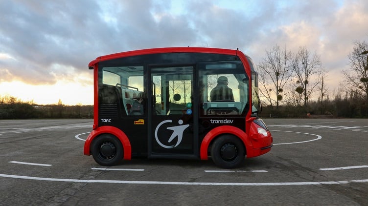 CES 2019: Autonomous Shuttle Prototype For Public Transportation Begins ...