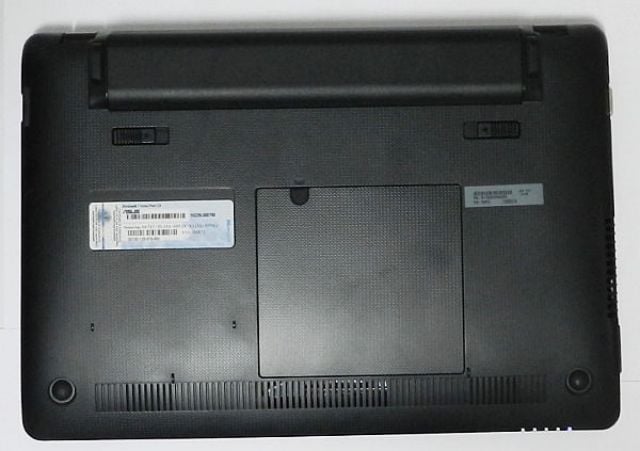 Figure 2.  Most laptops have a compartment in the bottom panel for access to the hard drive.