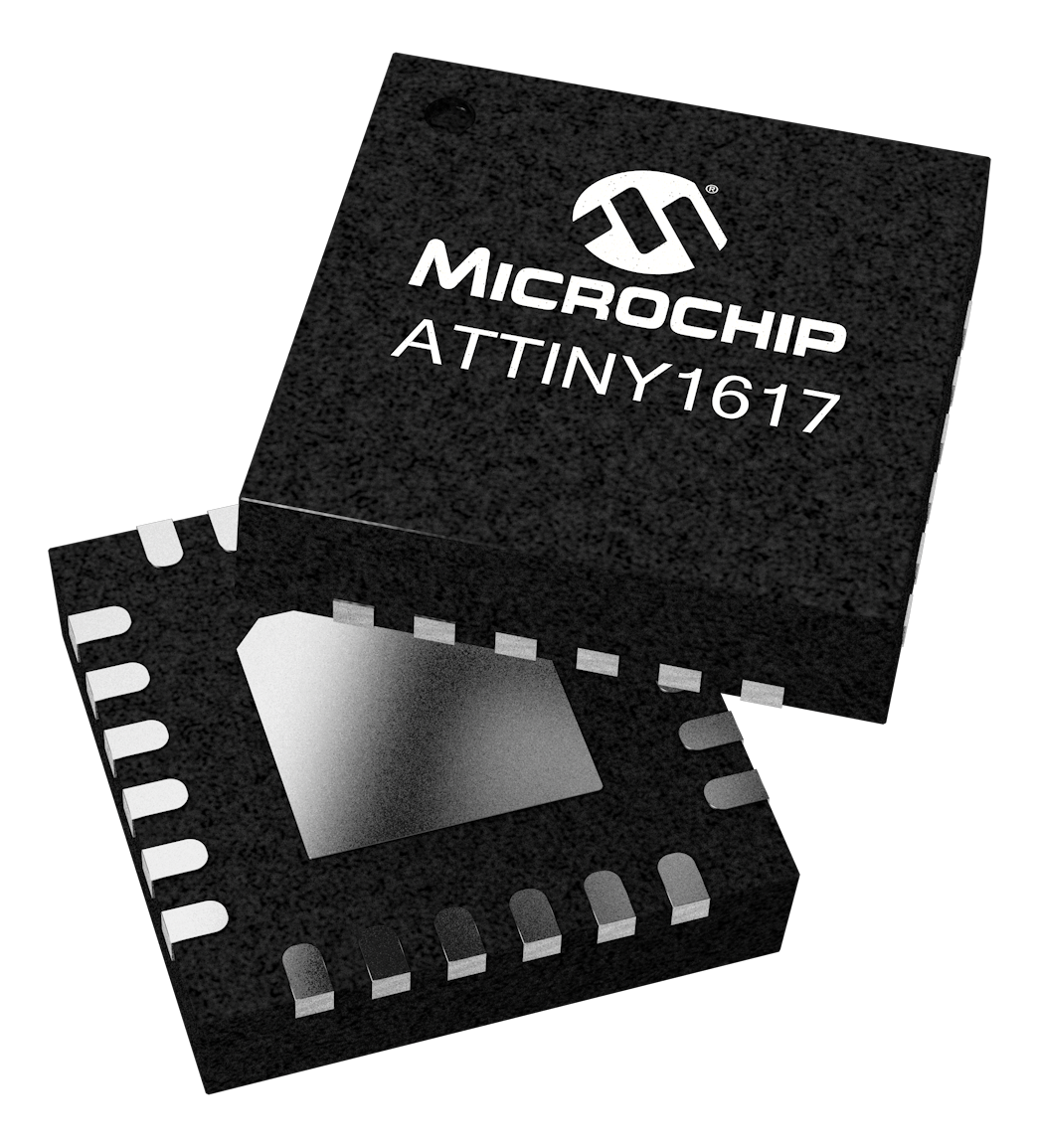 The ATtiny1617 microcontroller. Image credit: Microchip Technology