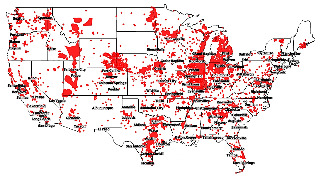 Wisp Internet Coverage Map To Get Broadband In Rural America, Wisps Are Usually The Only Answer |  Electronics360