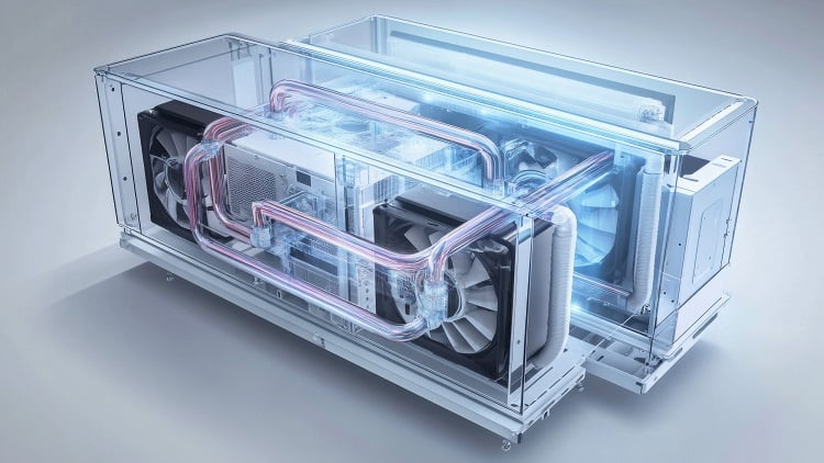 The rise of AI data centers is leading to outsourced cooling models emerging to save costs and infrastructure investments. Source: Org/Adobe Stock 