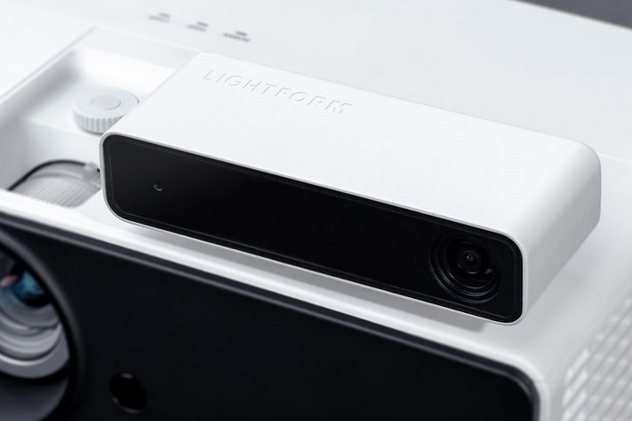 The technology from Lightform turns any projector into a 3-D scanning, augmented reality device. Source: Lightform 