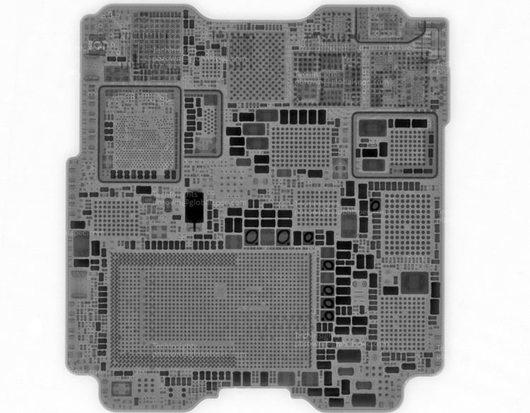 The main board found inside the Apple Watch Series 11. Source: TechInsights